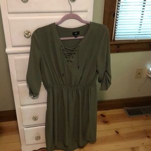 OLIVE GREEN DRESS